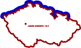 Mapa Lamina Komárov s.r.o